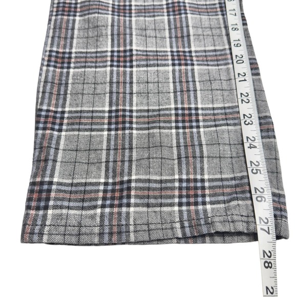 RSQ | Men | Charcoal Plaid Loose Fit Straight Leg Chino Pants | Size 29x30 - Picture 7 of 13